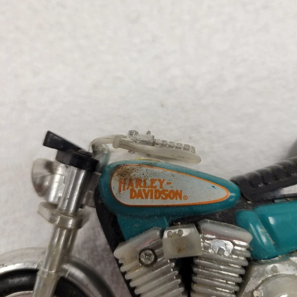 Matchbox Harley-Davidson‎ Motorcycle 1981 blue helment pull string